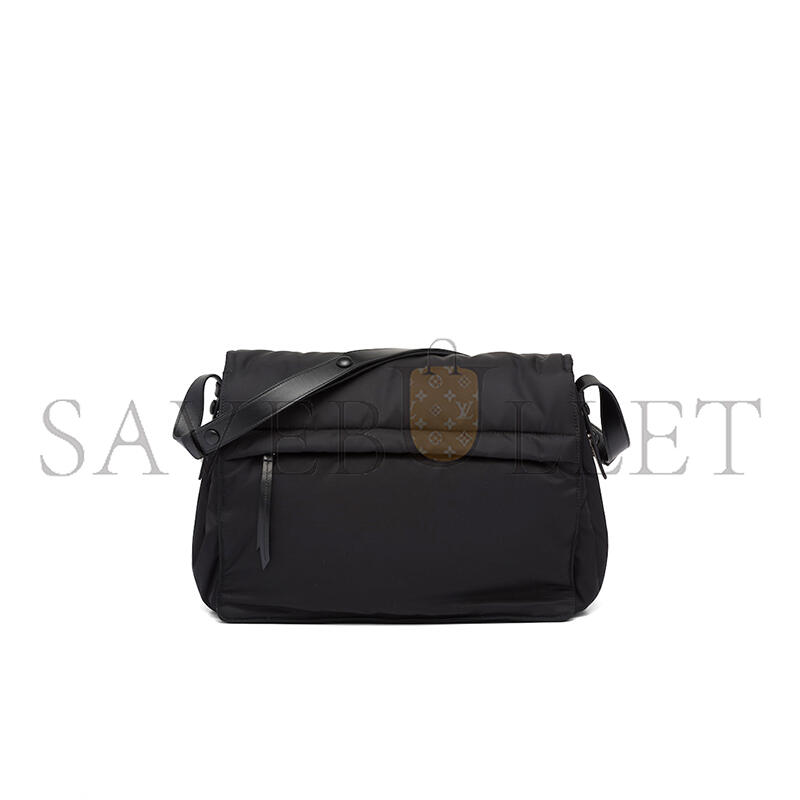 Pra*a large stuffed re-nylon shoulder bag 1bd256 (36*28*14cm)